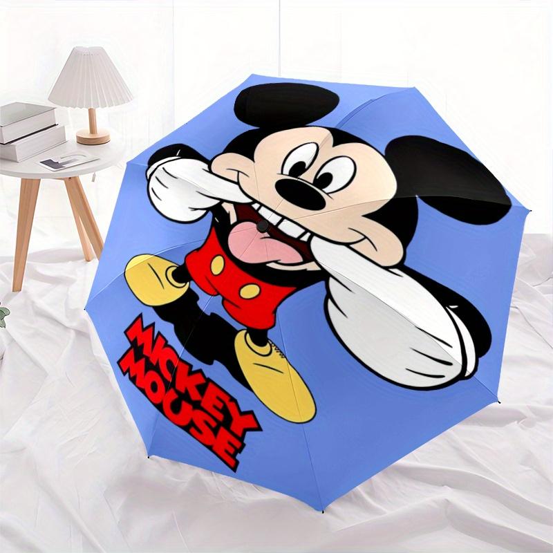 

1pc Disney Mickey Automatic Opening and Closing Folding - A Good Choice for Gifts, Fashionable and Convenient Umbrella With Cute Cartoon Cha