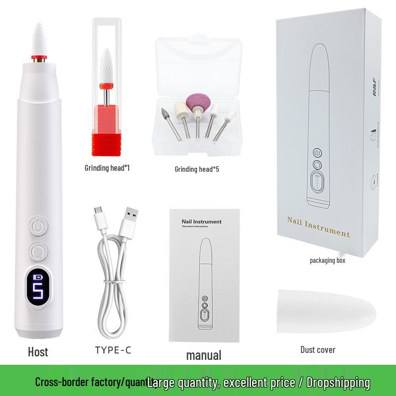 Professional Electric Nail File and Buffer Tool for Manicure and Nail Care