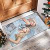Soft Crystal Velvet Floor Rug,Sabrina Carpenter Anti Slip Decorative Carpet, Plush Area Mat For Indoor Home Decoration