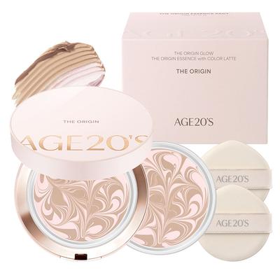 Age20's The Origin Essence Pact 1 Pcs 12.5g + Refill 1 Pcs 12.5g, No. 13 Pink Latte, 1 Pcs