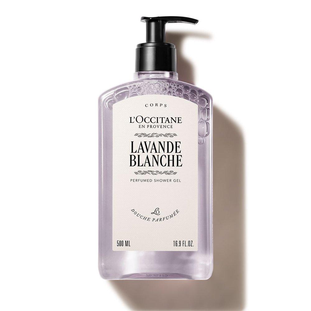 L Occitane Lavande Blanche Perfumed Shower Gel 500ml (White Lavender)