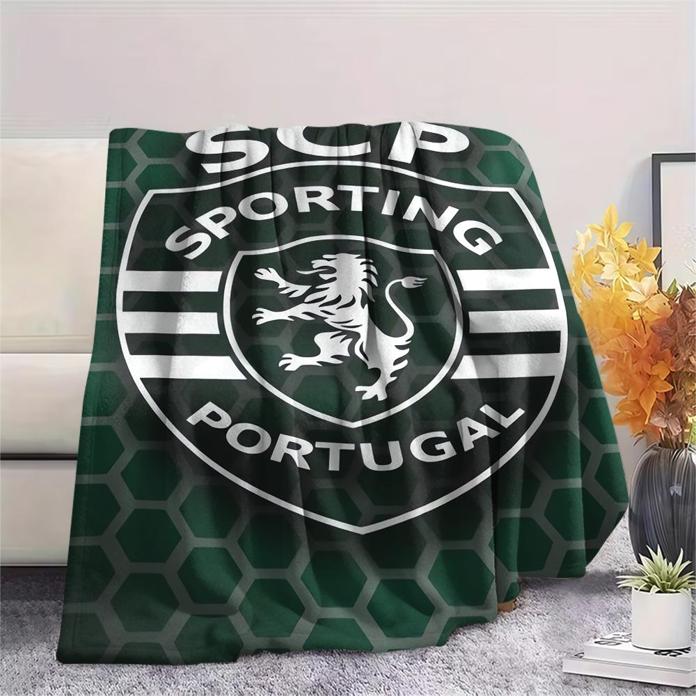 Sporting CP Print Flannel Blanket, High Quality Comfortable for All Seasons, Home Decor, Warmth and Comfort, Perfect for Christmas Gifts