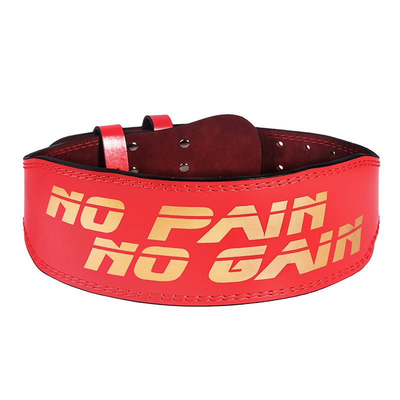 Gym PowerLifting PU WeightLifting Belt for Deadlift Squat Training Equipment M красный