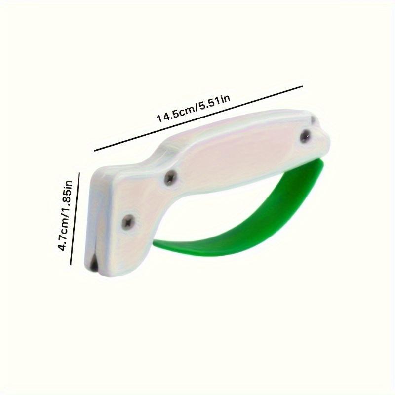 Multi-Purpose Tool Sharpener with Tungsten Steel Sharpening Stone & PVC Anti-Slip Base - Portable Manual Sharpener for Knives, Axes, Garden Tools