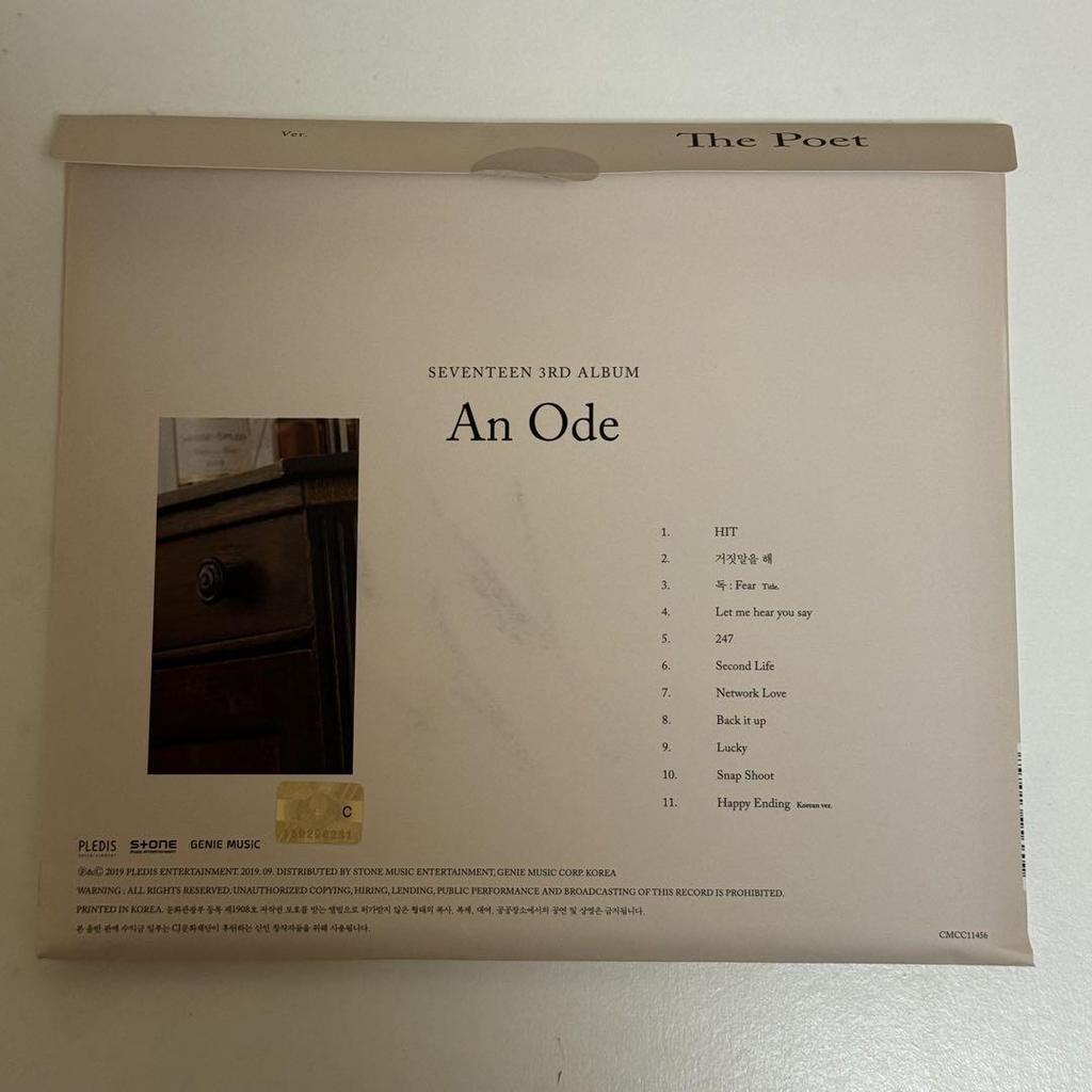 [USED] SEVENTEENAn Ode Seungkwan Autographed