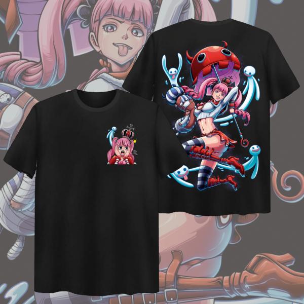 

Japanese Anime Unisexs Tshirt One Piece Perona Graphic Print Tshirt Unisex 2026 Summer Short Sleeve Fashion Tees Casual Shirt 2XL