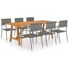 Day and Night - Day and Night Garden Dining Set 7 Pieces Gray