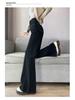 Women's High-Waisted Petite Bell Bottom Jeans - Slimming Micro-Flare Pants for Autumn/Winter