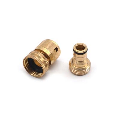 3/4" Spray Nozzle Water Guns Brass High Pressure Direct Spray Sprinkler Quick Connector Garden Hose Pressure Washer