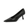 Temperament pointed beautiful French not tired feet single shoes spring new temperament thin heel white high heels women's high sense