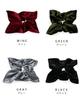 JewelVOX Scrunchie Hair Square Velvet Hair Cute for Adults Tie, Women's Accessory, Large, Square, (Black)