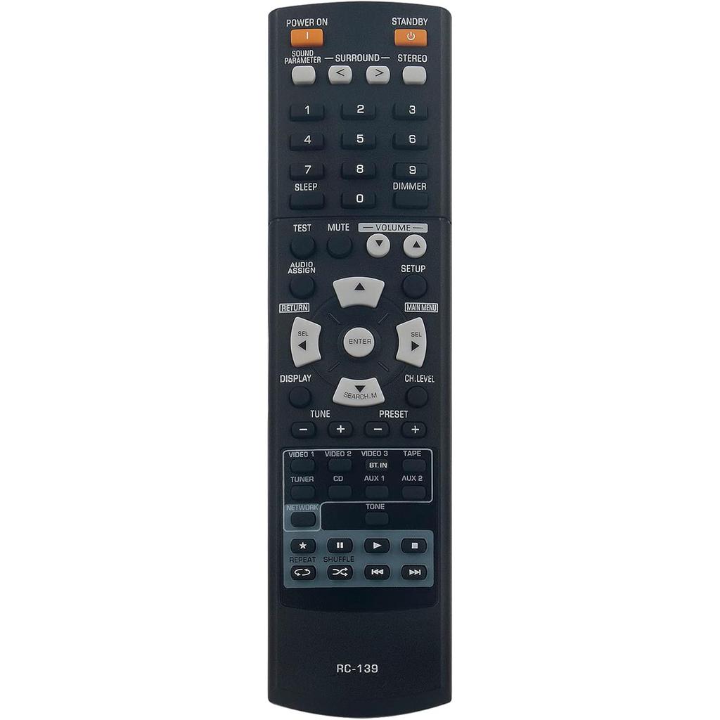 RC139 Replacement Remote Control Receiver Replacement for AVR-810 AVR-810BKEU 4990204006 Remote Controller