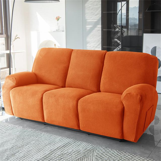 Elastic Recliner Sofa Cover Polar Fleece Split Design For Lounge Couch Armchair Living Room Relax Sofa Covers Soft Durable