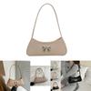 Chic Bowknot Korean Style Soft Leather Baguette Bag For Summer 2024 In Trendy Colors