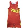 Uniforme da Wrestling da Uomo con Collo Alto Stampa Personalizzabile Drago Nuvola Tuta Intera Competizione Allenamento