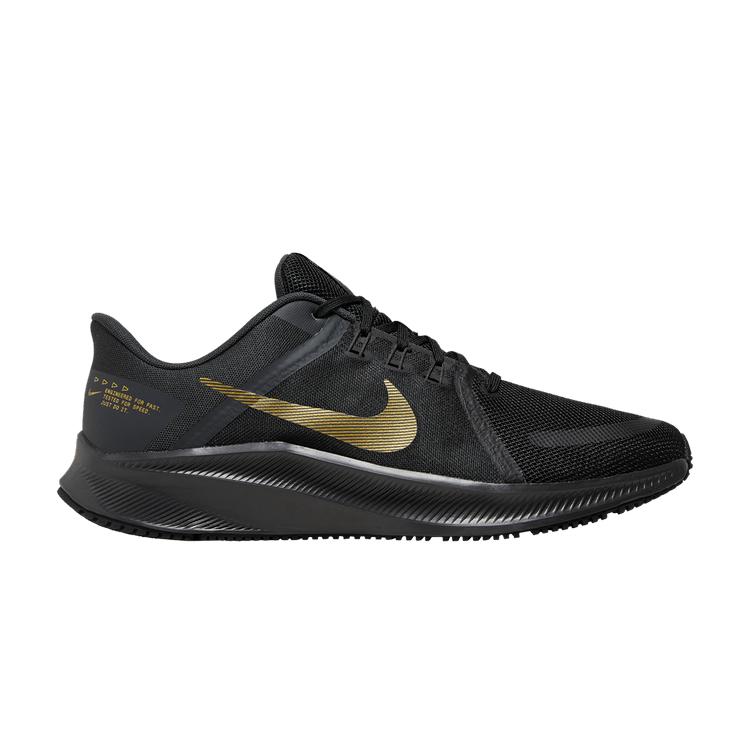 Nike Quest 4 Black Metallic Gold 45