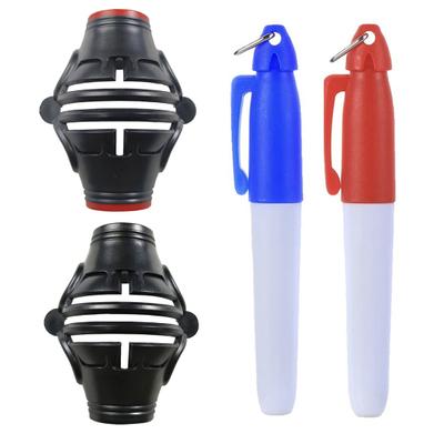 Ball Marker with Blue & Pen Red Liner 360-Degree Scribing Clip