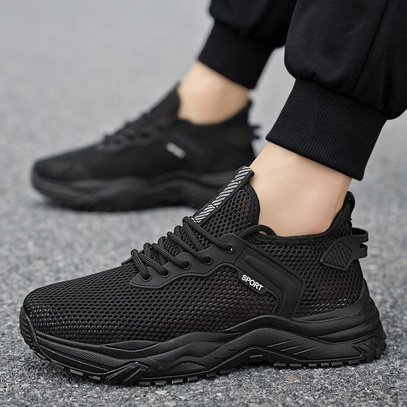 2025 Casual Outdoor Sports Shoes Men's Breathable Mesh Walking Shoes, Summer Lightweight Cushioning Neutral Barefoot Sandals