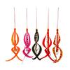 Deep Range Replacement Tie Skirt Hooks for Tai Set of 5 Rubber, 3-Hook (Mixed Colors)