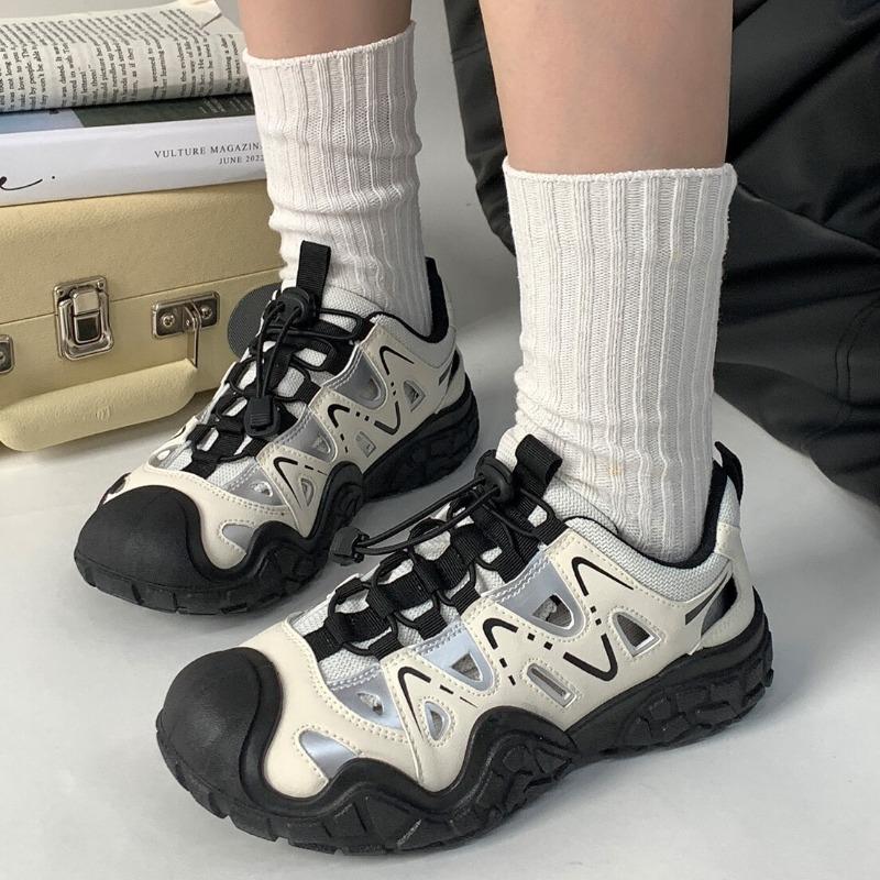Fashion outdoor hollow casual shoes women, summer new ugly cute shoes running sports shoes hiking shoes dad shoes