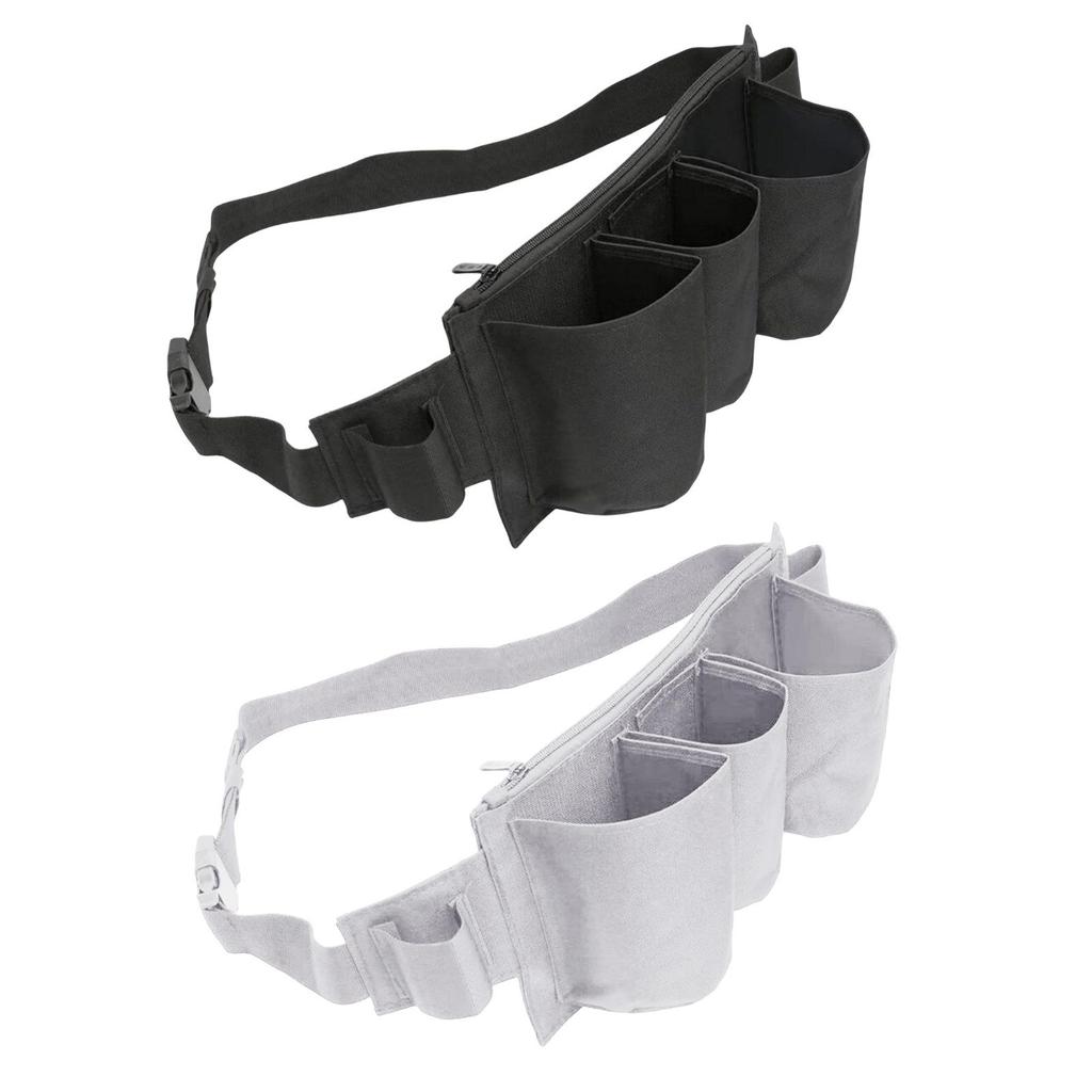 Reinforced Tool Belt Pouch Organizer Bag Oxford Cloth Waist Pocket Carrier for Cleaning and Workshop Tasks