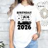 New Harajuku Funny Aw Ship It's My Birthday Trip 2026 T Shirt Fashion Women T Shirt Tops Short Sleeve T-shirt Ladies Casual Tees