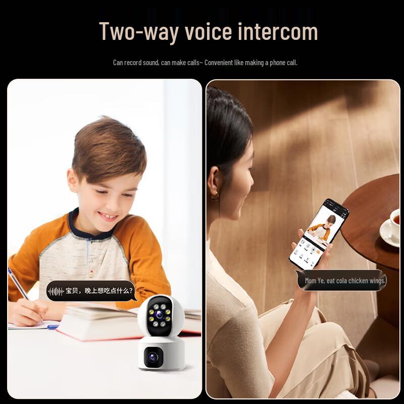Mingsheng 4G Dual-Lens Indoor PTZ Security Camera (CN Version)