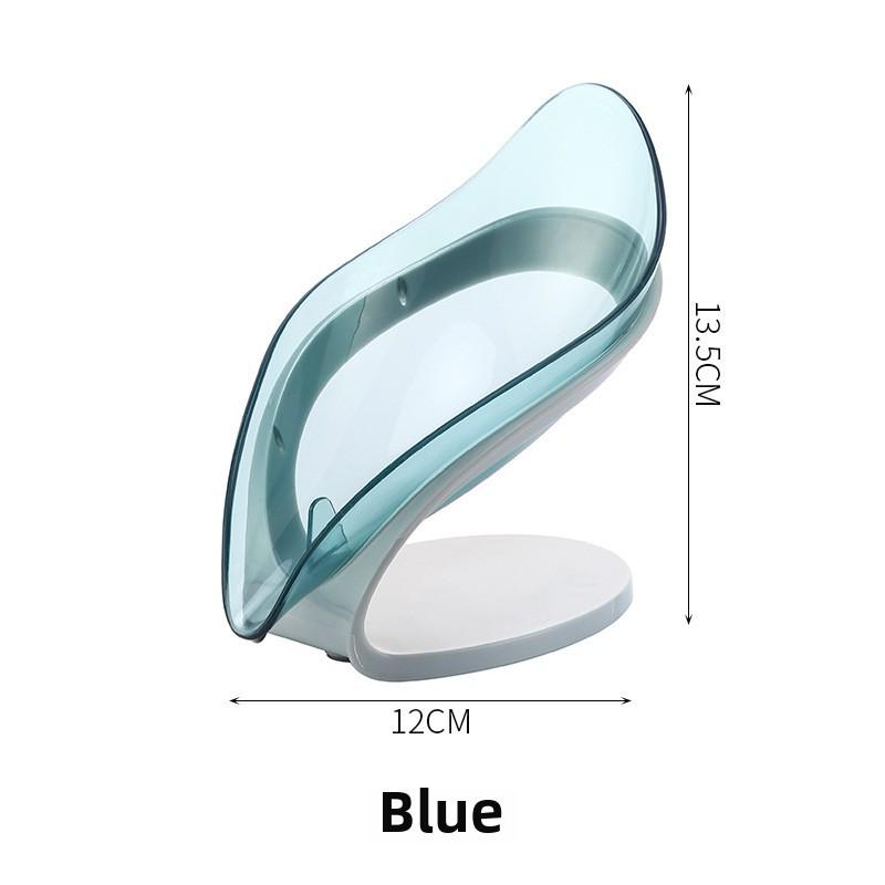 Leaf Soap Holder: No-drill, Water-free Design with Suction Cup for Bathroom & Laundry Storage