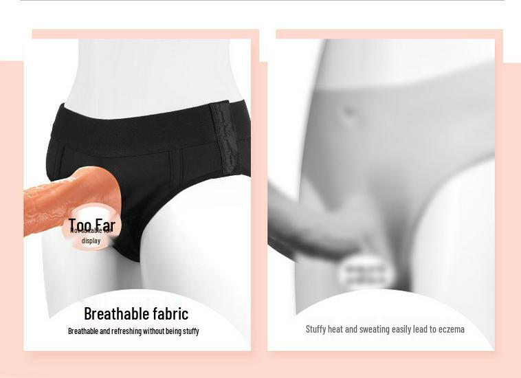 Unisex Tragbare Faux-Penis-Lederhose - Erwachsenen-Vergnügungsspielzeug Unterwäsche