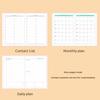 Monthly Index Planner 2027 A5 Daily Planner, Vertical Grain Hardcover 320 Page Goal Setting Agenda Schedule Notebook, English Calendar Organizer