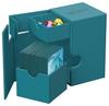 Ultimate Guard Deck Case Xeno Skin Monocolor Petrol Flip`n`Tray 100+