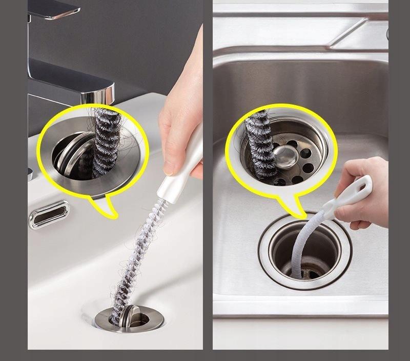 Long Metal Sink Drain Cleaner 60 Cm