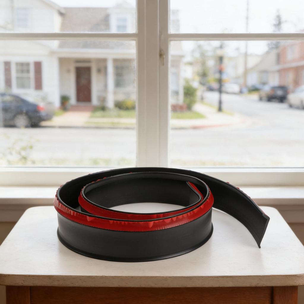 Rainy Season Protection Water-blocking Strip Sliding Sash Seal 135 Angled Design Self-sticky Backing Tool-free Installation