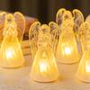 LED Light-up Little Angel Acrylic Imitation Crystal Angel Ornament Christmas Decoration Angel Night Light