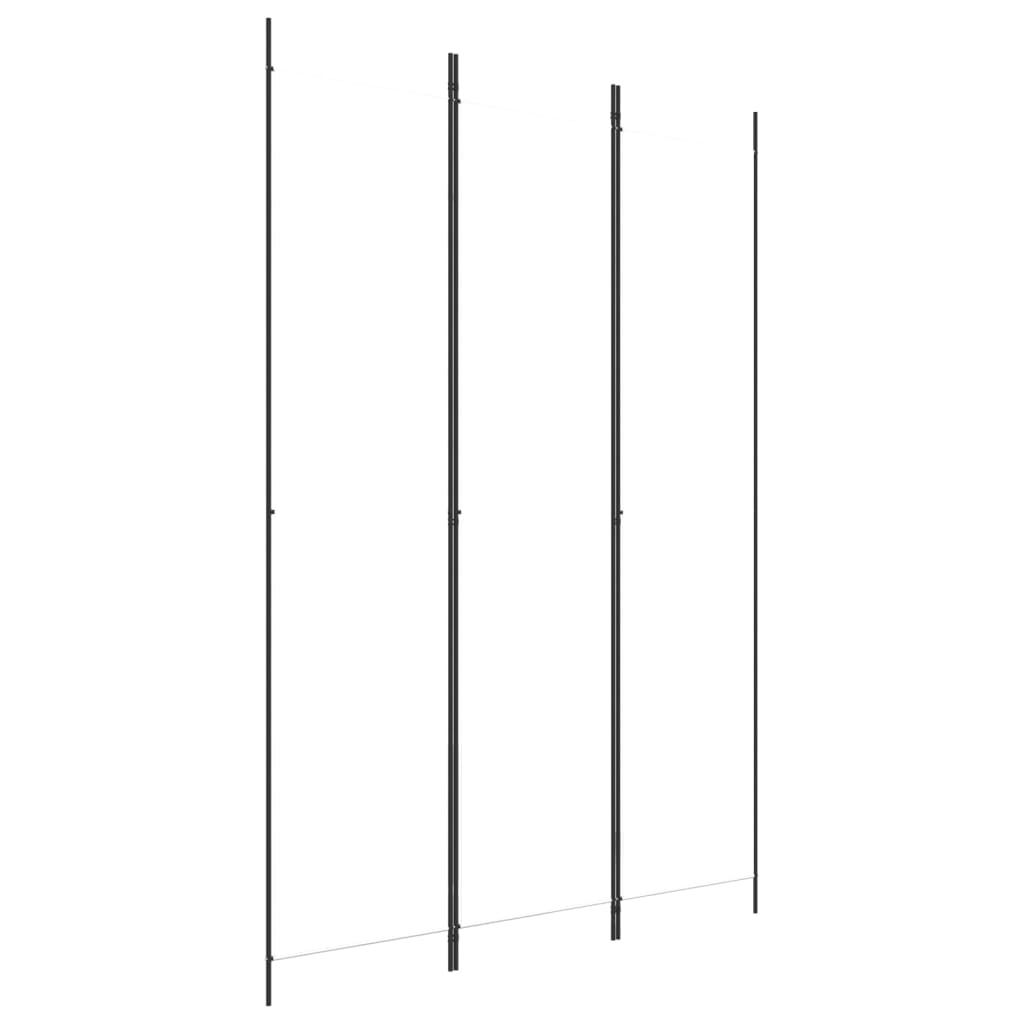 Vidaxl 3-Panel Room Divider, White, 150X220 Cm, Fabric