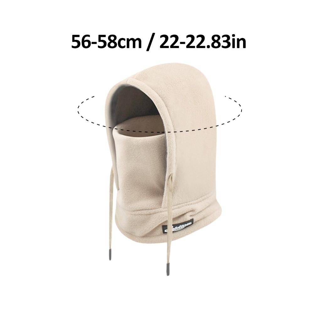 Winter Fashion Pullover Hat Balaclava Hat Ear & Neck Protection Hat Windproof Hooded Scarf Thickened Earmuffs Warm Cycling