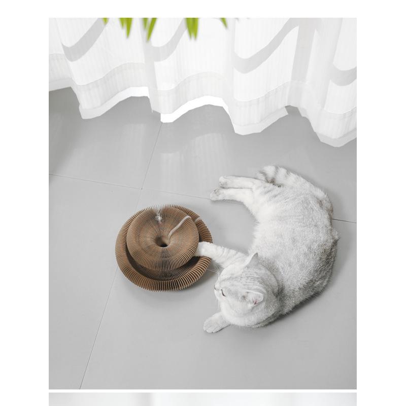 Organ cat scratching board cat toy with bell cat claw grinder cat climbing frame corrugated paper scratch-resistant cat nest