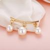 Women Fashion Alloy Pearl Beads Brooch Jewelry Accessories for Scarf Shawl Dress