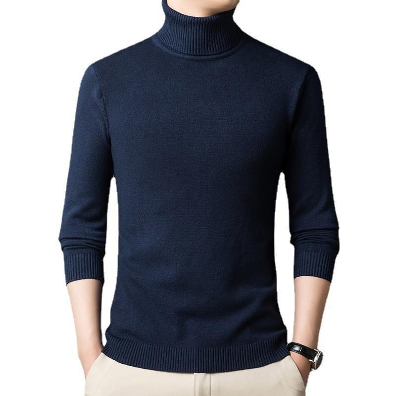 Collar Sweater Men's Slim-fit Autumn and Winter Warmth Men's Bottoming Sweater