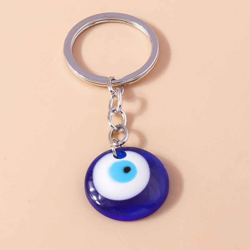 

Bohemia Turkish Lucky Evil Eye Keychain Handmade Beadbed Bracelet Key Ring for Women Girls Handbag Pendants DIY Jewelry Gifts