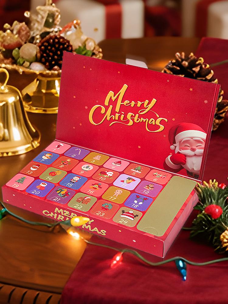 24-Day Crystal Christmas Countdown Calendar Rock Digging Adventure Advent Calendar for Kids Gifts Holiday Stocking Gift