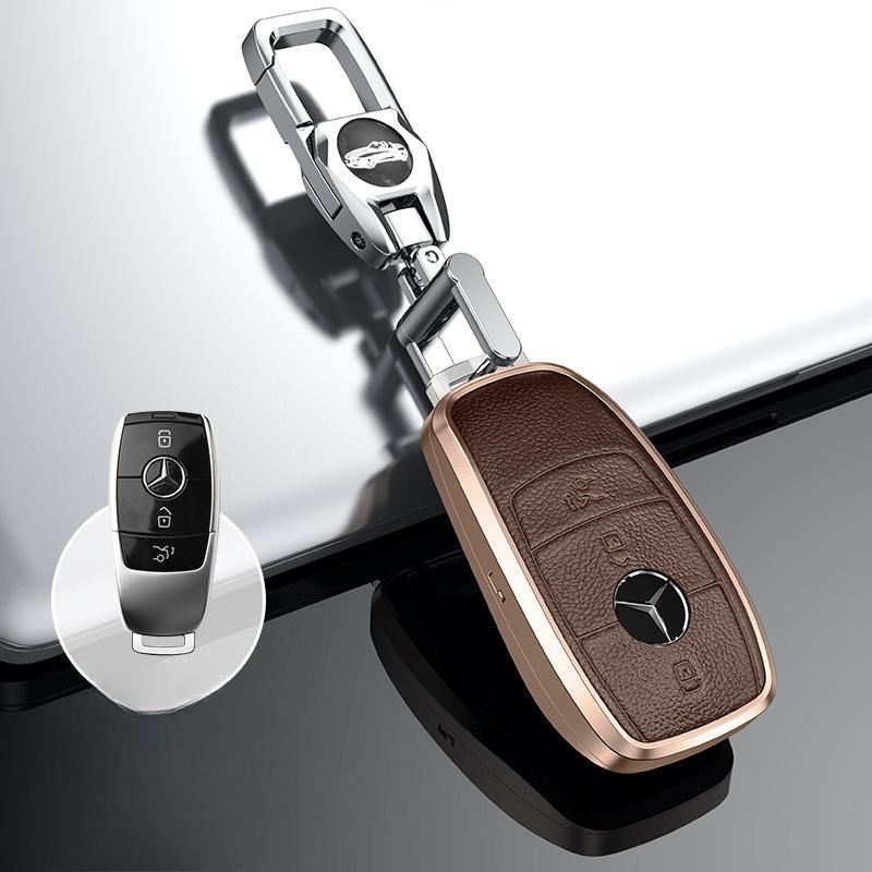 Suitable for Mercedes-Benz Key Case E-class A-class S-class ML-class/metal Car Key Case/C200L/E300L Case Ring