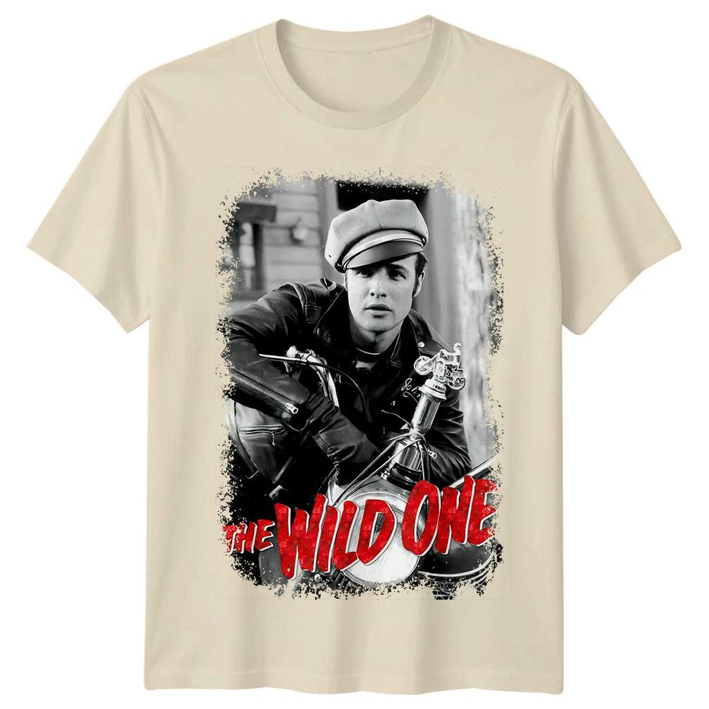 The Wild One TShirt Unisex Summer Classic S Biker Rebel Movie Marlon Brando Retro Graphic Short Sleeve Streetwear Fan Tee