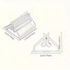50/100Pcs Mini Table Sign Stands BPA Free Clear Plastic Card Holders for Bridal Shower Wedding Party Table Decor