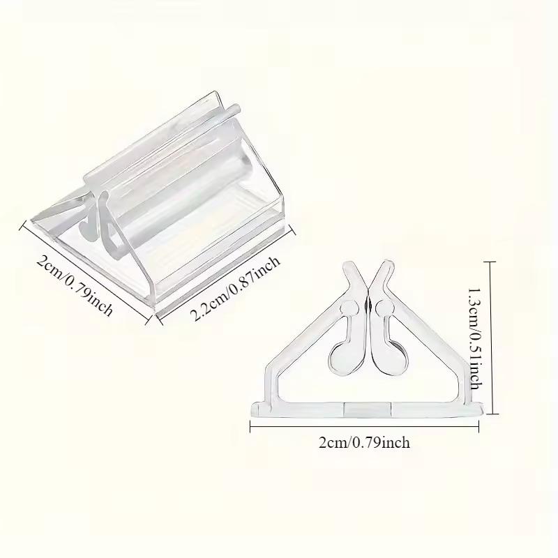 50/100Pcs Mini Table Sign Stands BPA Free Clear Plastic Card Holders for Bridal Shower Wedding Party Table Decor
