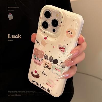 Dessert Animals for IPhone 14 Mobile Phone Case for Iphone15 Silicone 11 for 13promax Anti-fall