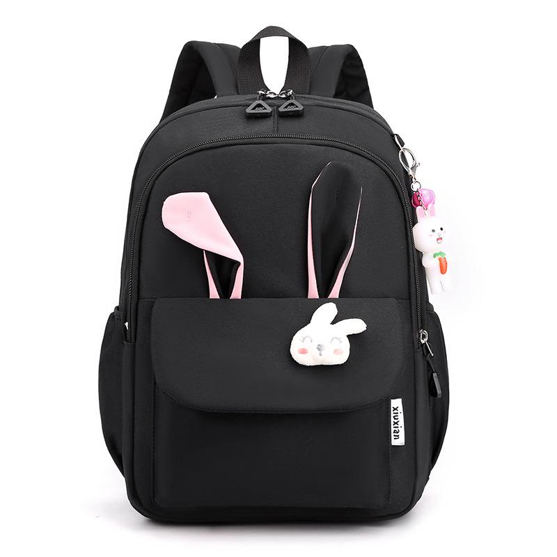 School bag for primary school students, grades 1-3, casual and fresh girls, rabbit ears, backpacks, trendy foreign style
