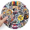Waterproof Off-Road Motorcycle Racing Stickers: 50 Cool, Decorative Sheets for Suitcases