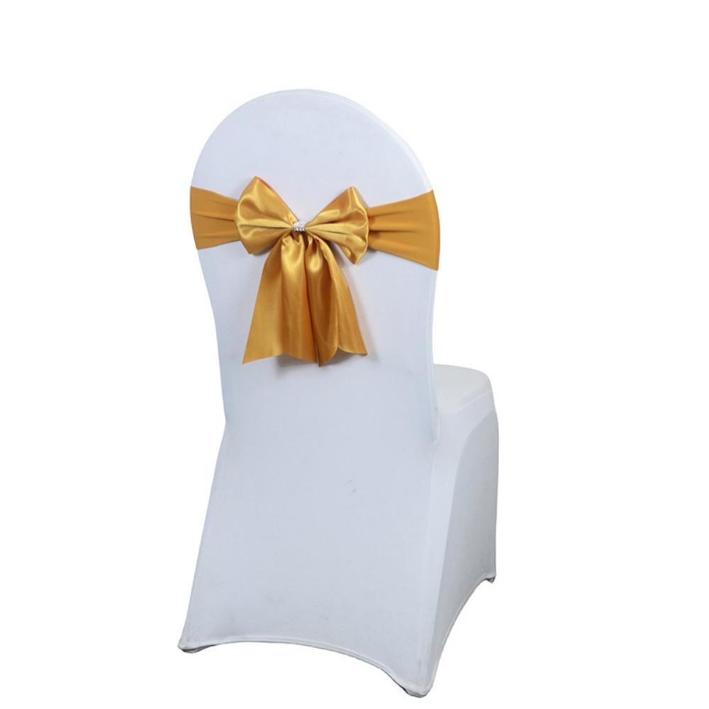 Chair Bow Ties Elegant Satin Chair Sashes Event Chair Straps Multifunctional For Events Wedding