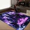 1PC Custom Name "Dark Castle Thunderstorm" Theme Floor Mat Ideal for Living Room, Game Rooms, Office, Bedroom, Floor Mat Playful Design